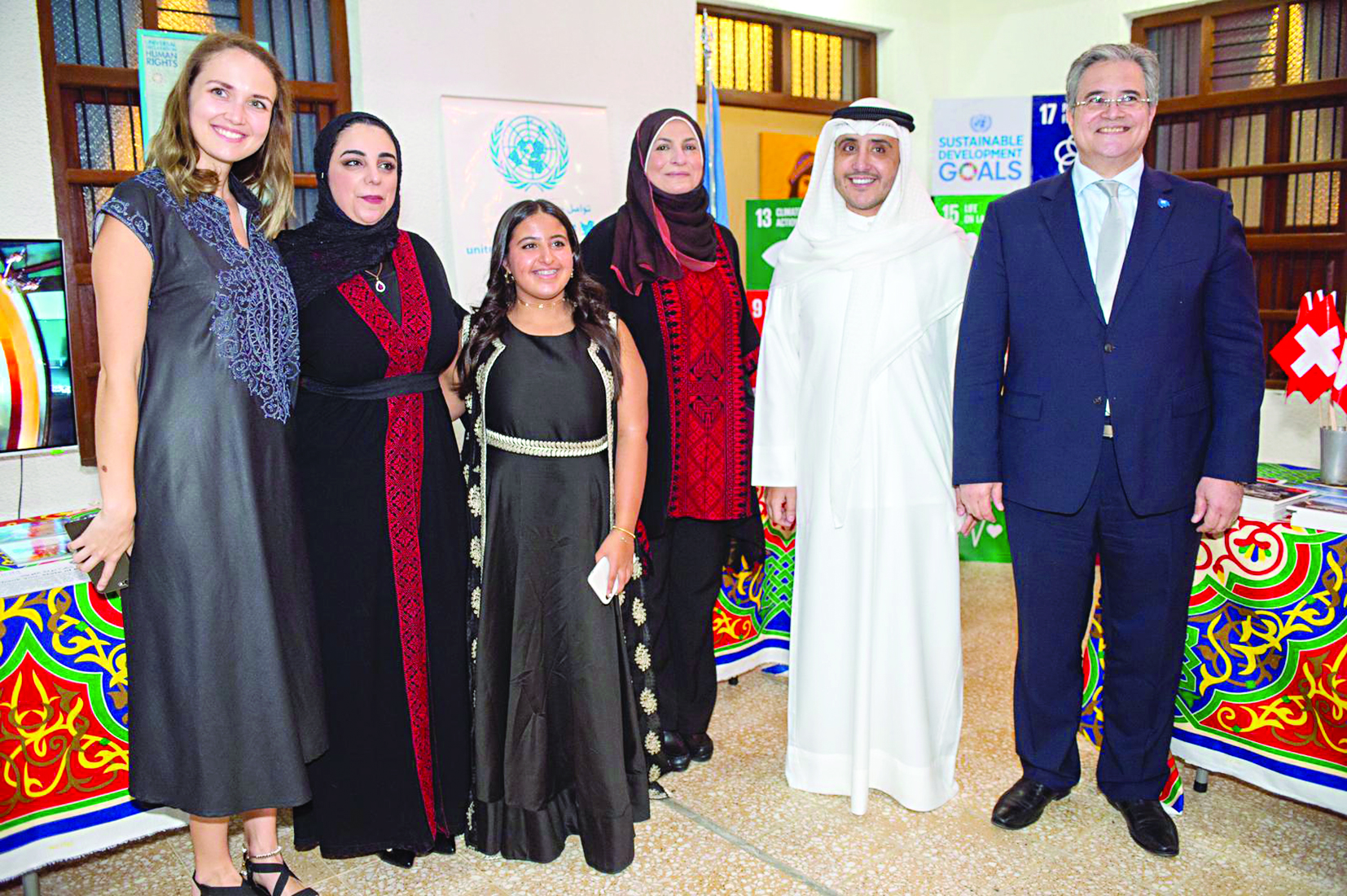 أحمد الناصر وممثلو الأمم المتحدة 