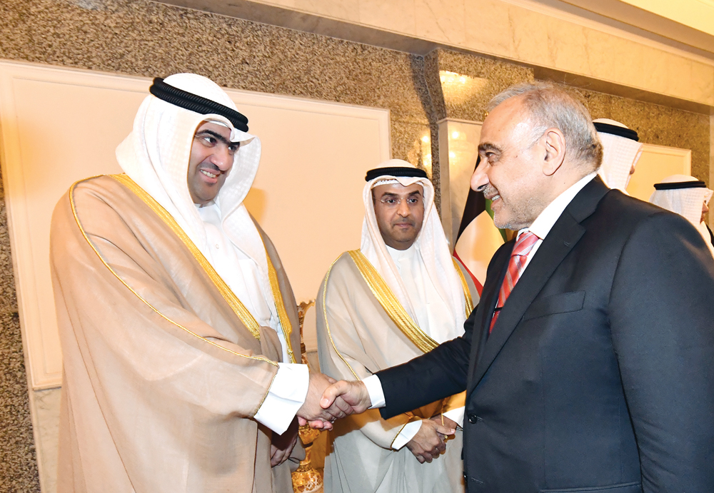 رئيس وزراء العراق مرحباً بالروضان والحجرف