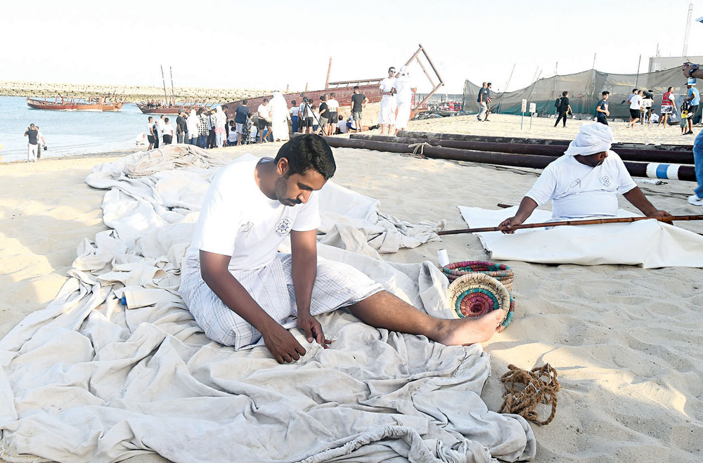 تجهيز الأشرعة للإبحار