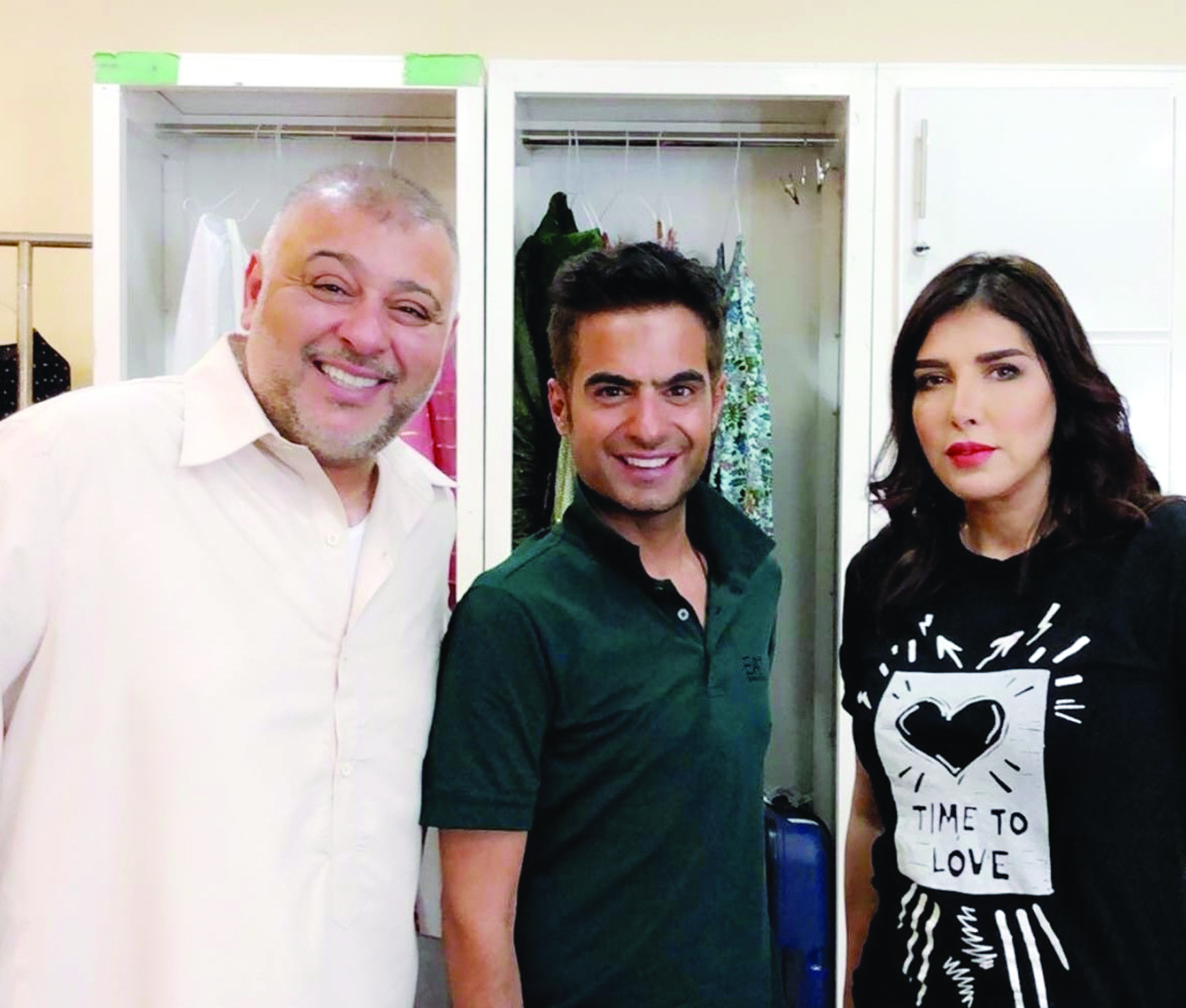  الزميل حمود العنزي مع البلام وعرفات