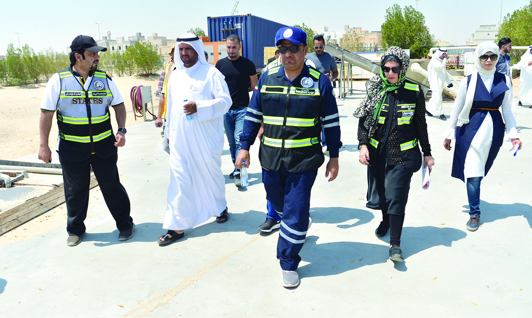 الفيلكاوي وأشكناني خلال الجولة أمس 	   (تصوير نايف العقلة)