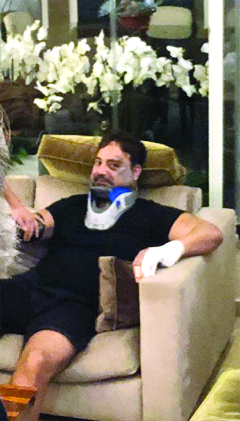 آثار الحادث على عاصي