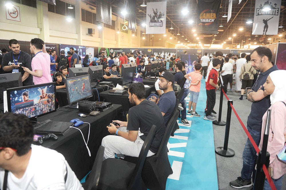 بطولات ألعاب الفيديو... شديدة 	(تصوير بسام زيدان)