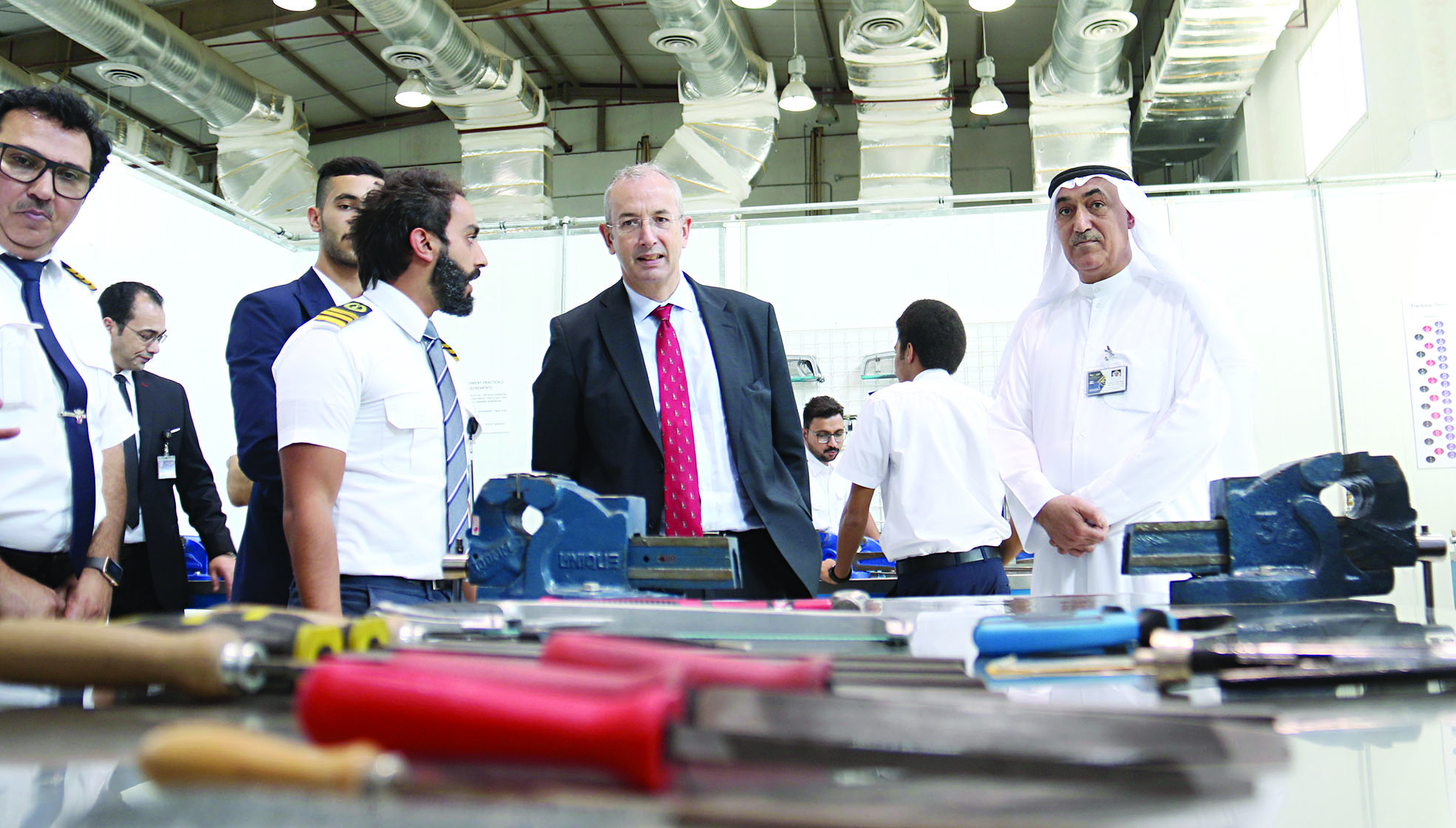 في إحدى ورشات الكلية 