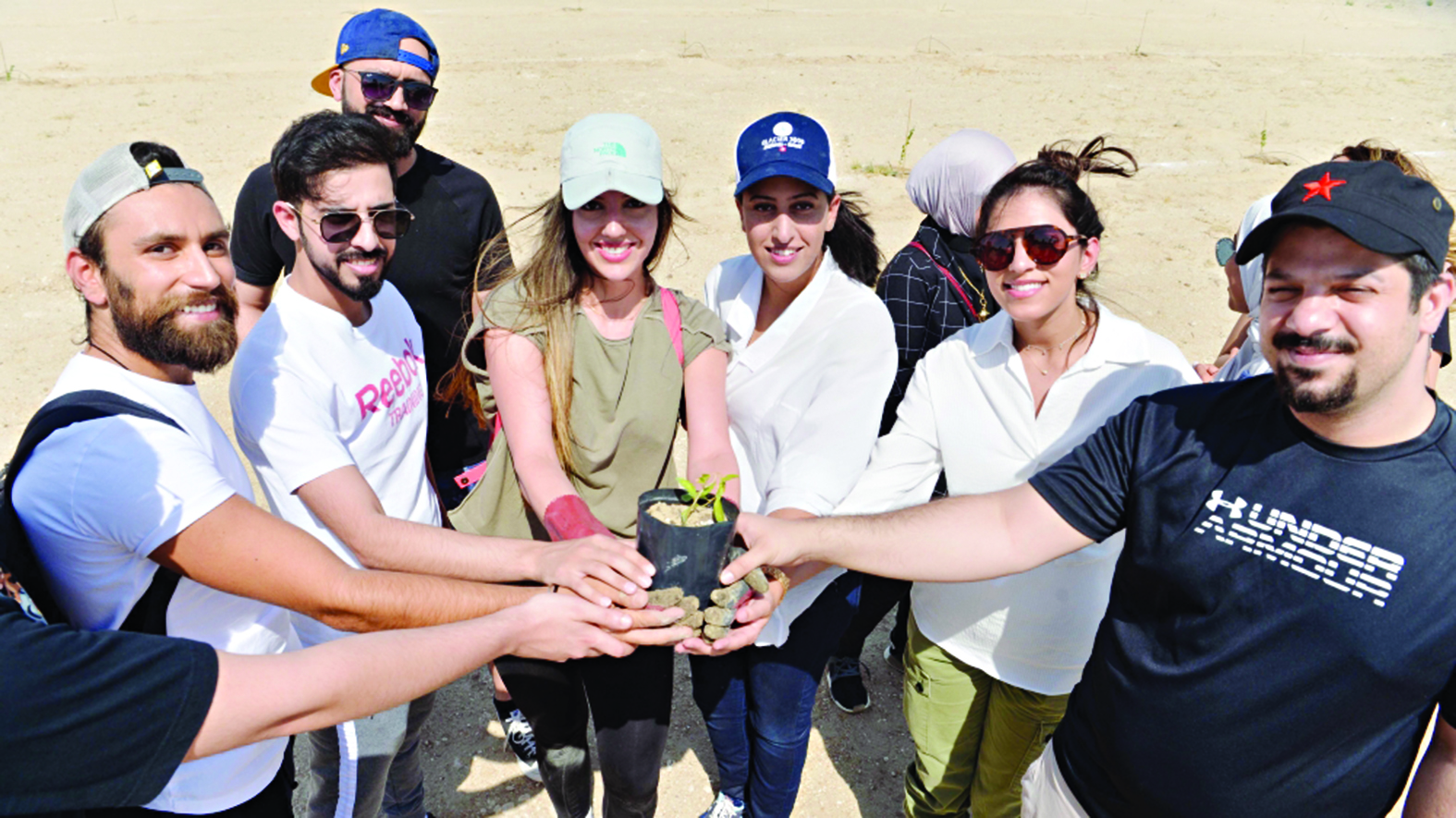 زيادة الغطاء الأخضر بسواعد كويتية	