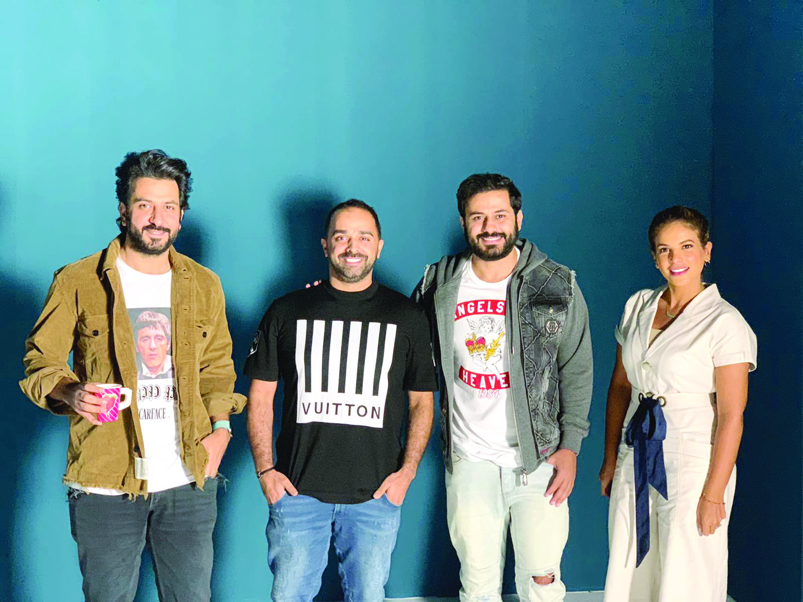 حمد قلم مع بيبي العبدالمحسن وعبدالله ومحمود بوشهري