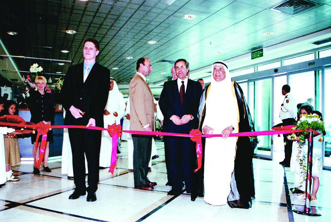 افتتاح أحد معارض المجموعة