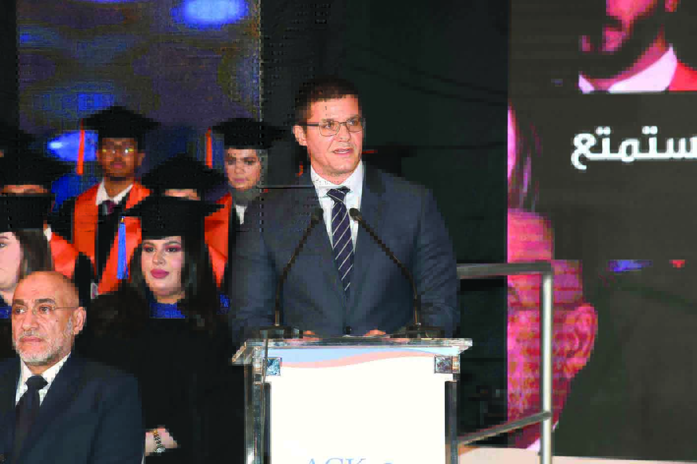 سعد العميري متحدثاً 