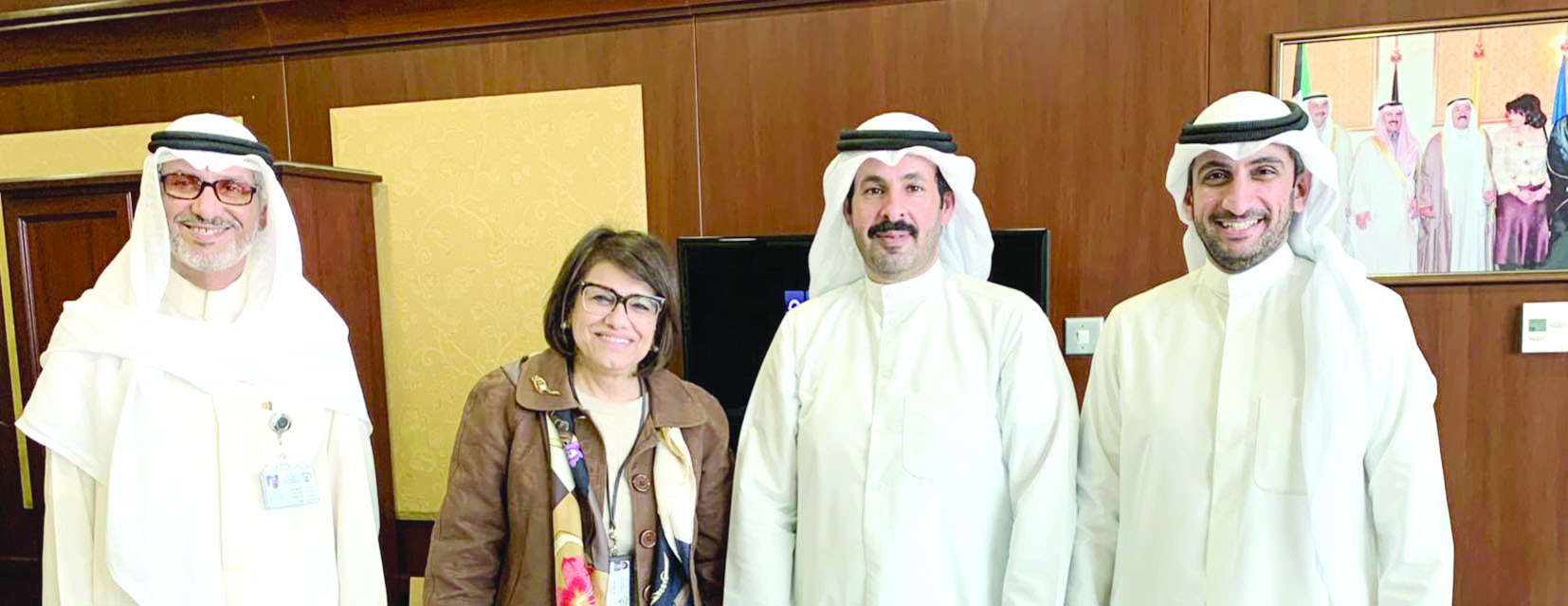 زليخة الحبيب مع وفد النقابة