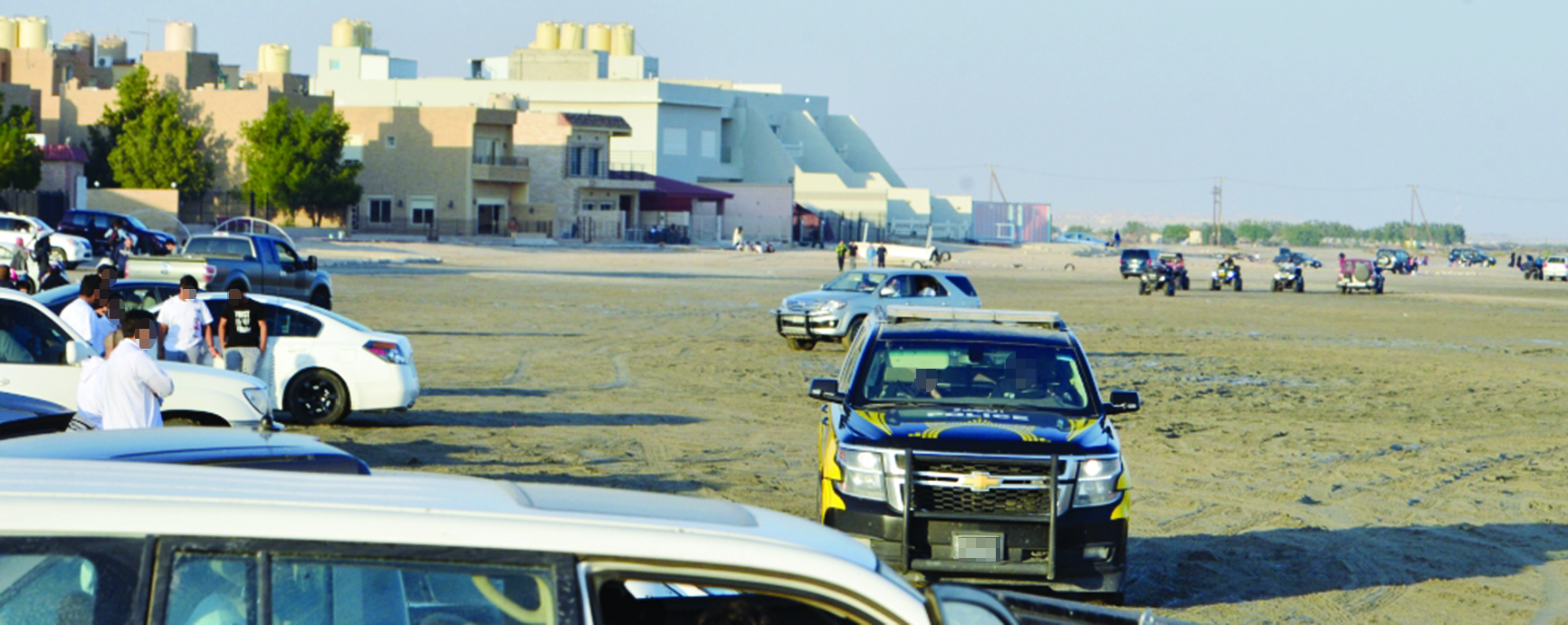 وجود رجال الأمن لم يردع المتجاوزين 