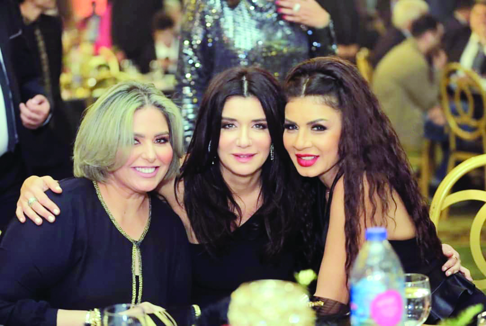 نجلاء بدر وغادة عادل وصابرين خلال الحفل