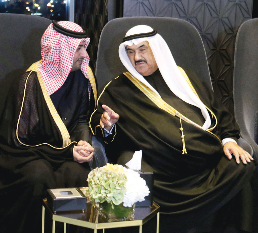 ناصر المحمد والسفير القطري