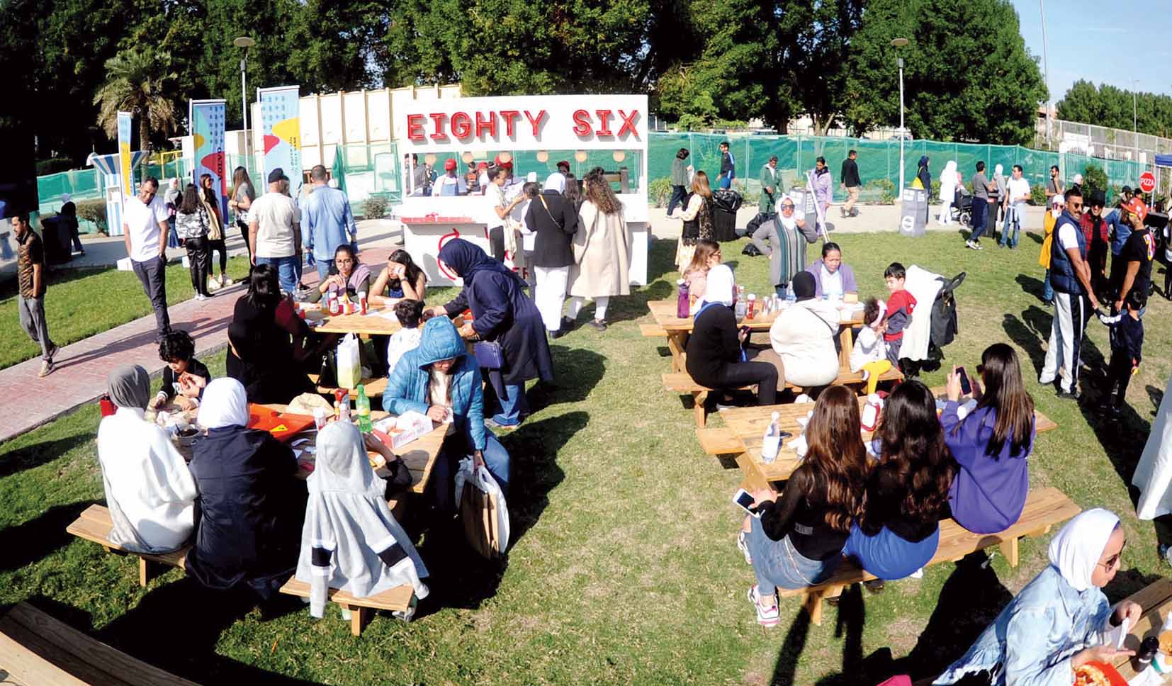 مطعم «Eighty Six» جذب الكثير من الزبائن      	 (تصوير بسام زيدان)