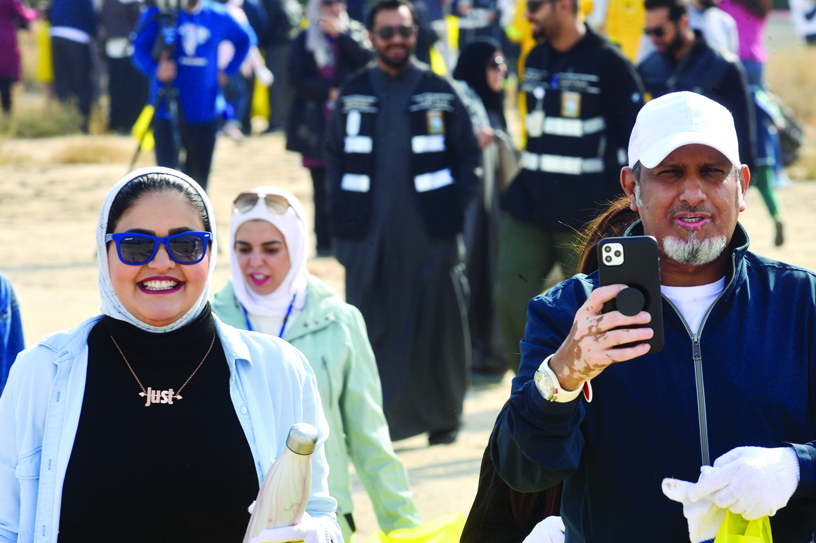 الفنان خالد العجيرب وحبيبة العبدالله