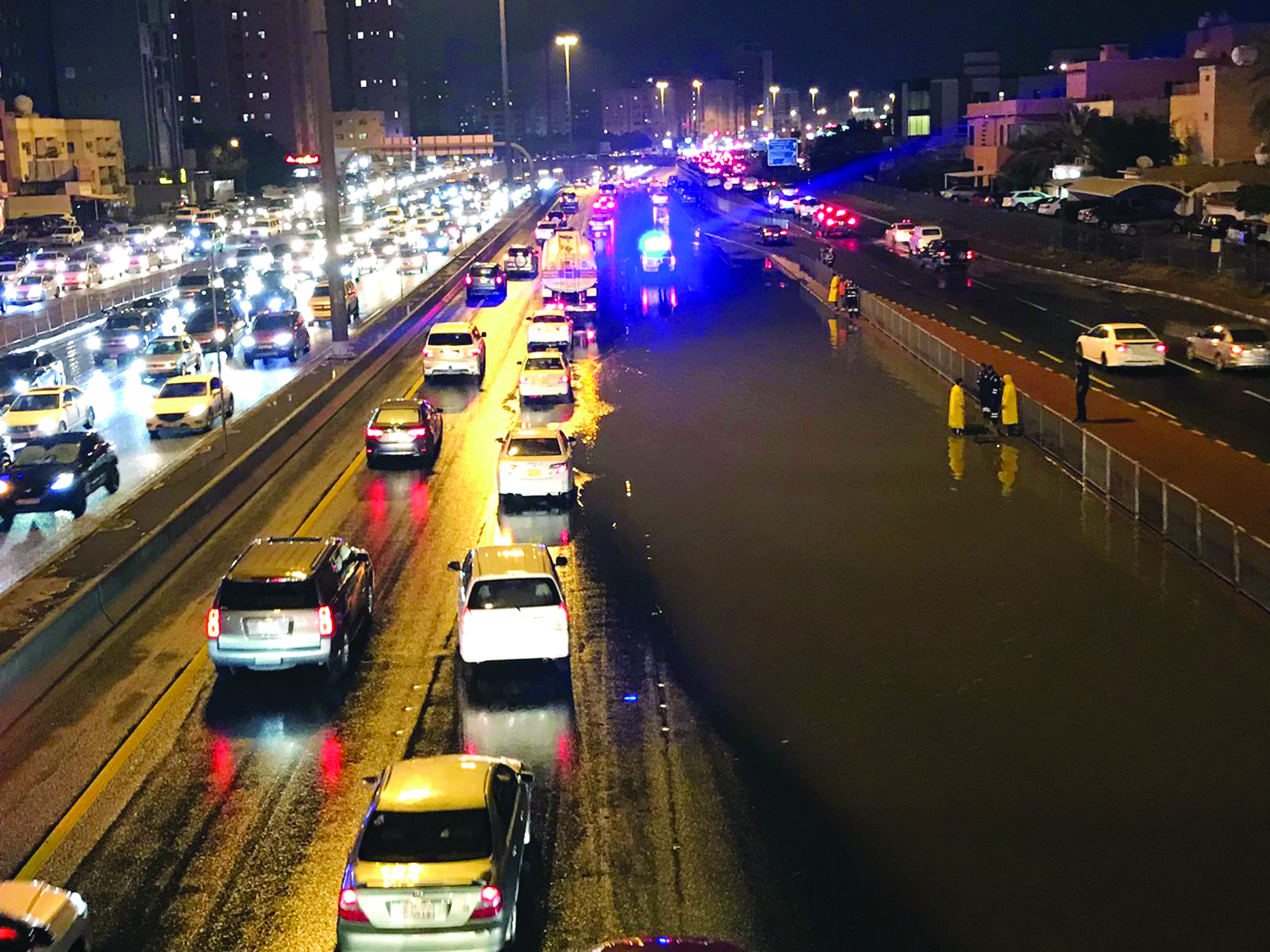 الدائري الخامس... نصف غرقة 