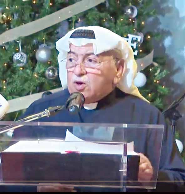 عمانويل غريب يلقي كلمته في القداس