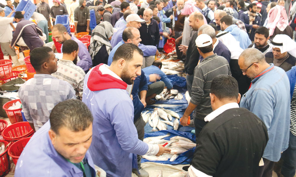 المزاد يعاني قلة المعروض من سمك الزبيدي