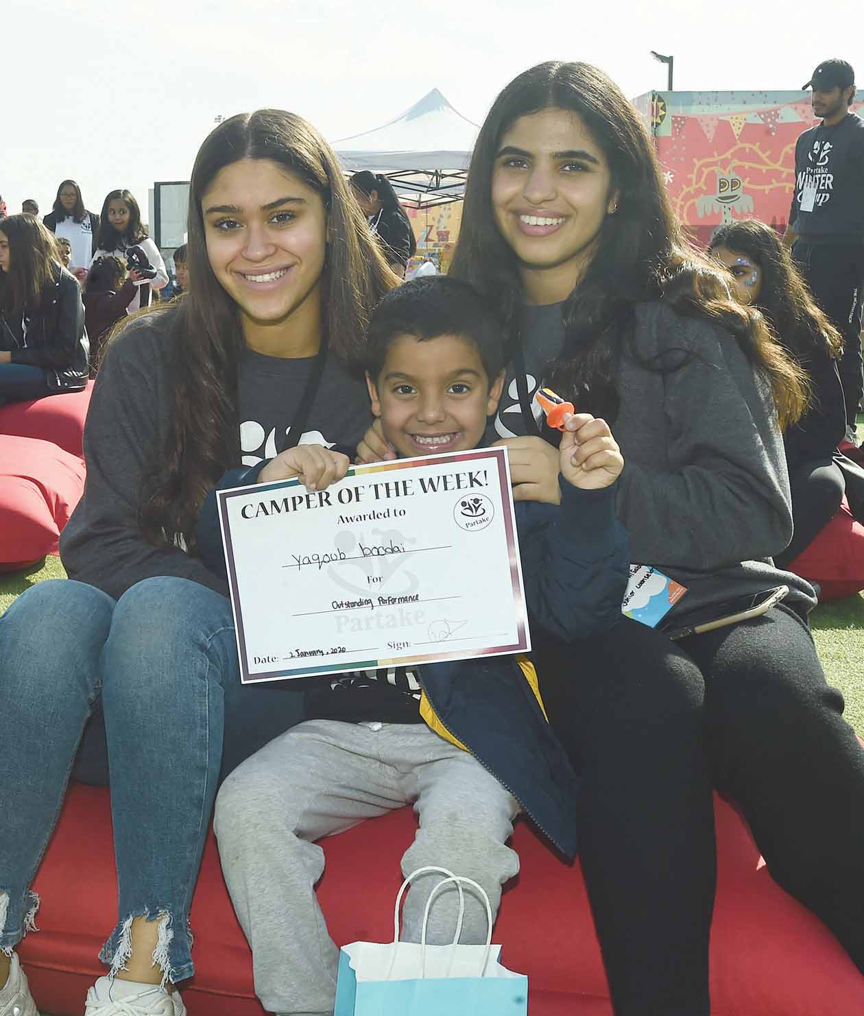 شهادة للطفل المشارك يعقوب بودي