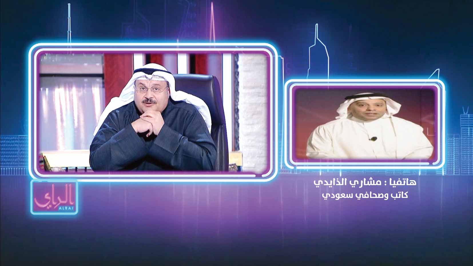 مداخلة مشاري الذايدي خلال البرنامج