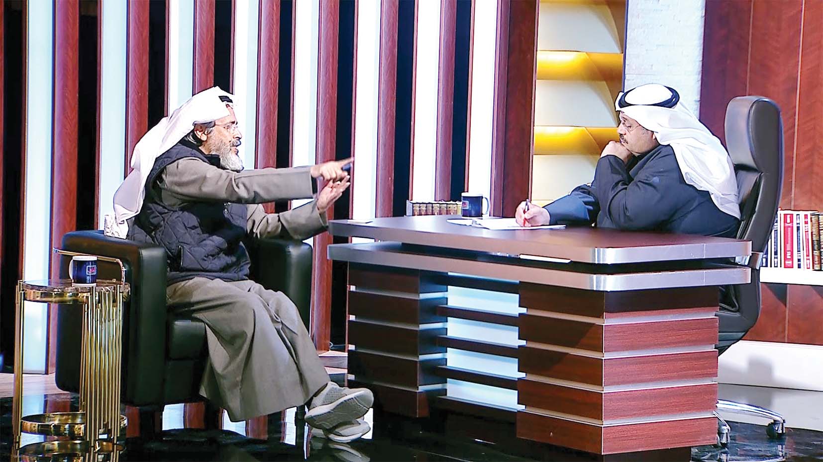 جانب من اللقاء على قناة «الراي»