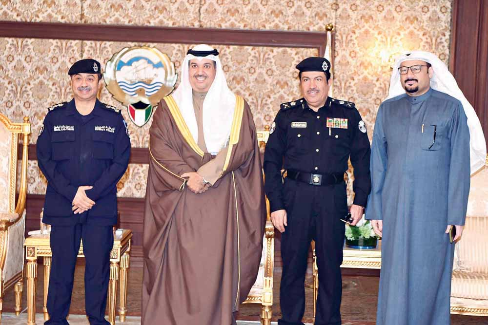 ... ومستقبلا اللواء محمد العنزي والعميد إسماعيل الياسين والزميل ناصر الفرحان