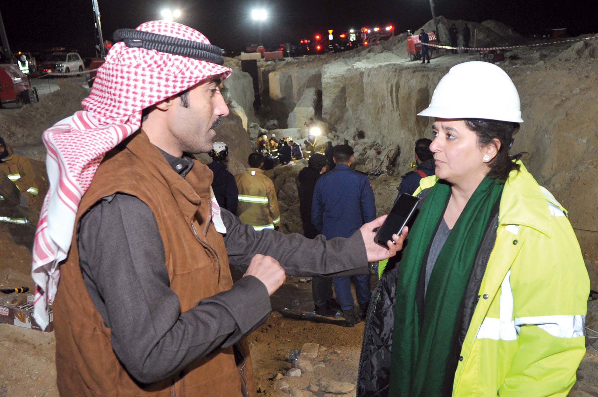 الفارس تتحدث للزميل نايف كريم