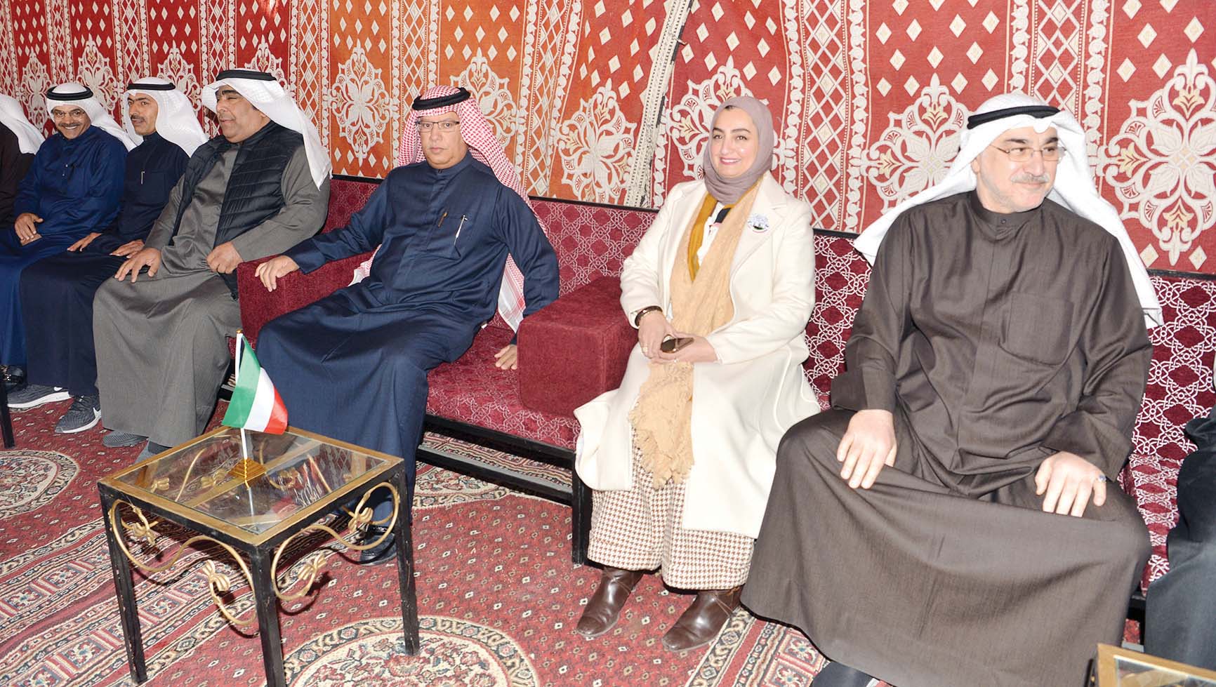 الوزير والوكلاء خلال الحفل