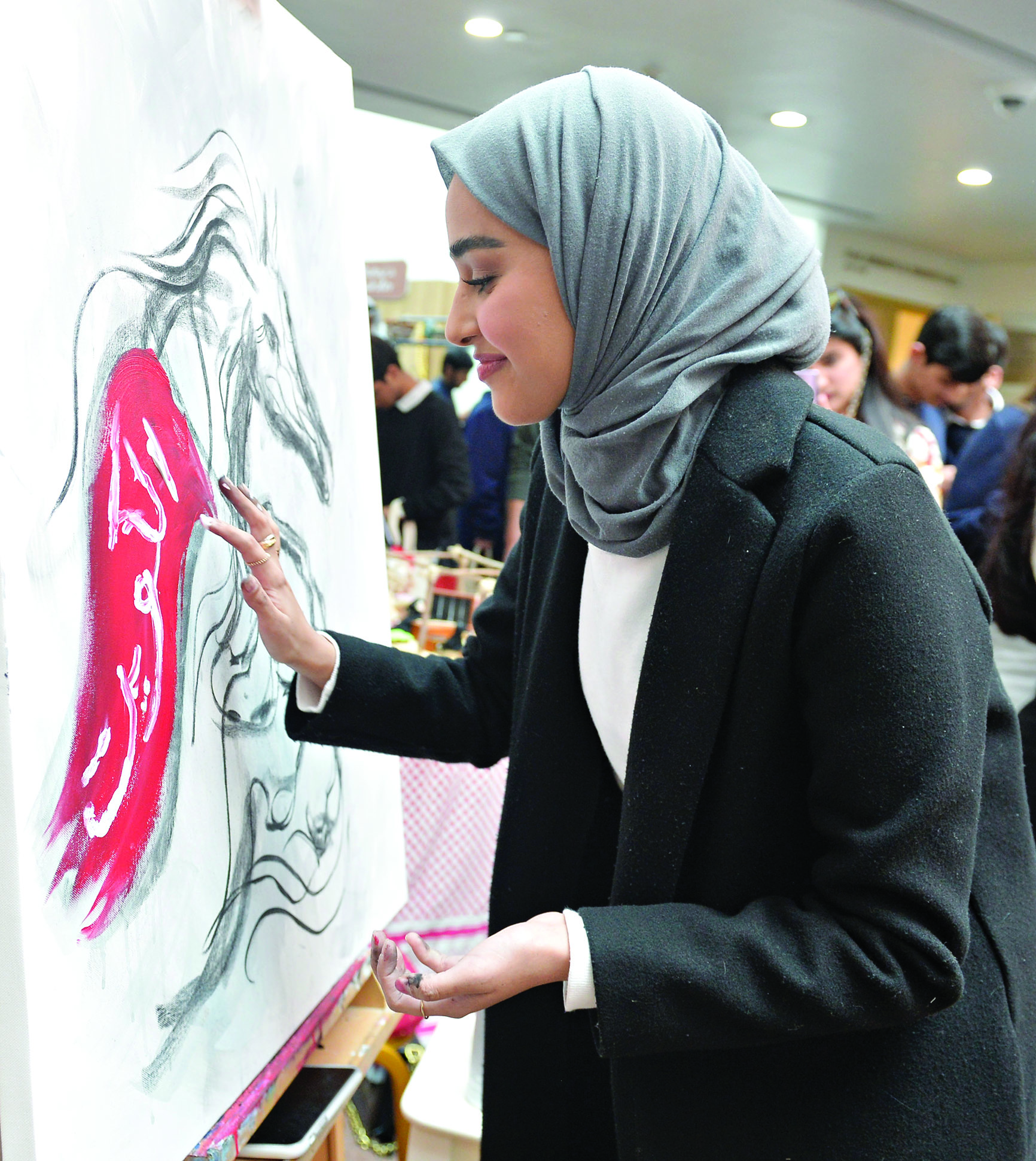 لوحات فنية ترمز لاستقلال الكويت 