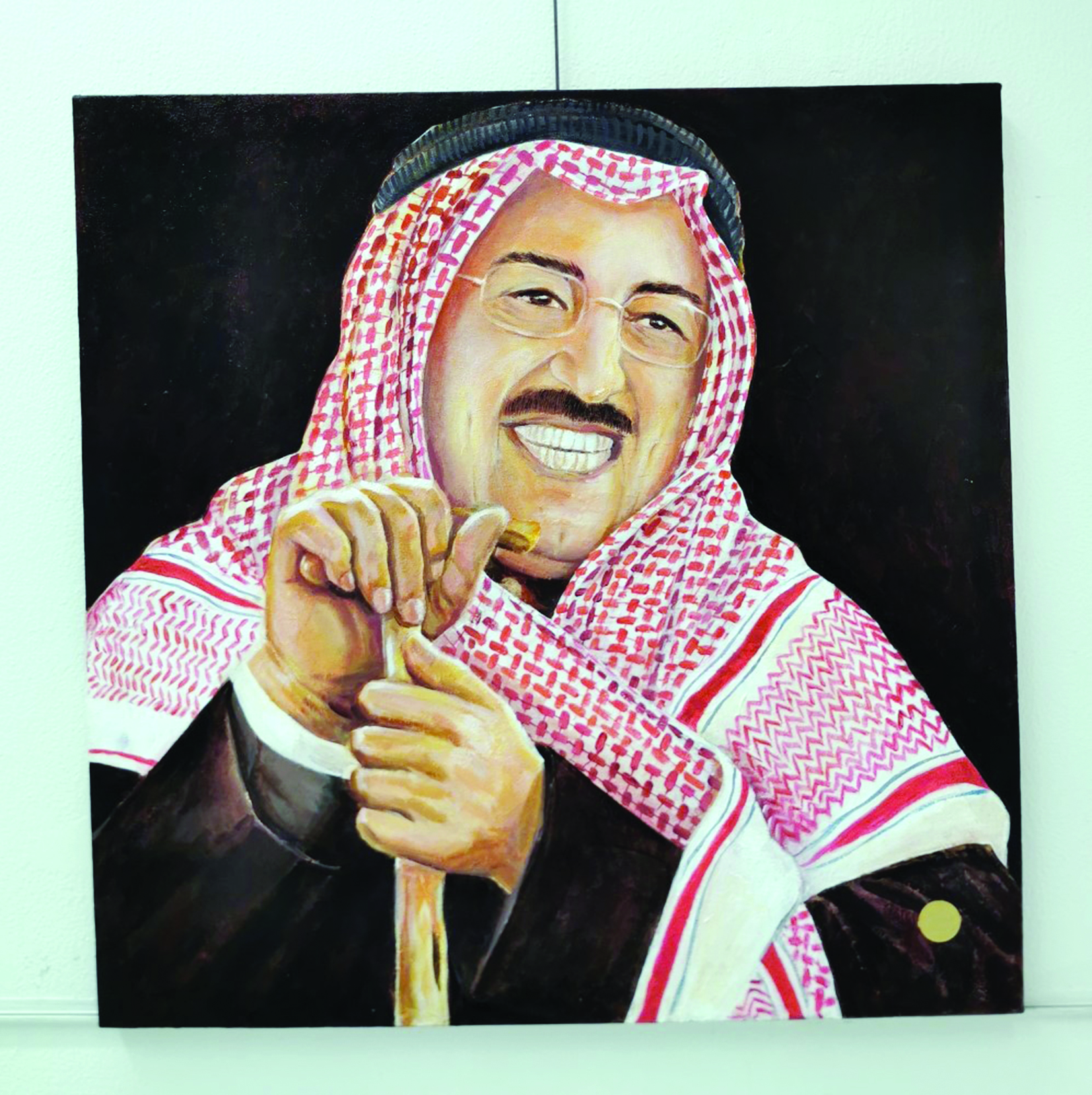 سمو الأمير بأنامل فنان تشكيلي