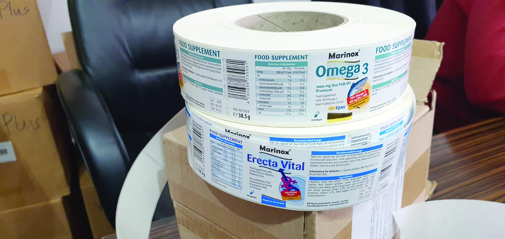 تجهيز ملصقات جديدة للعبوات المزورة