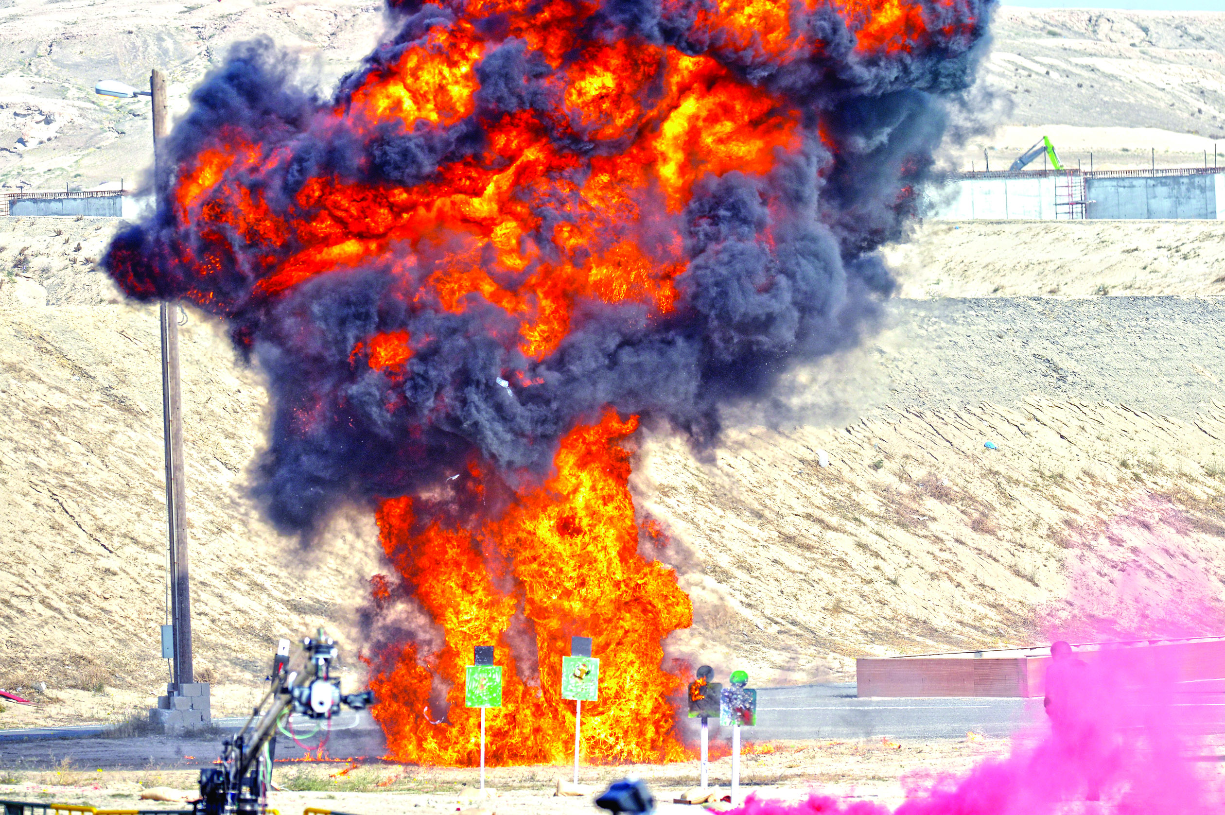 انفجار خلال التمرين