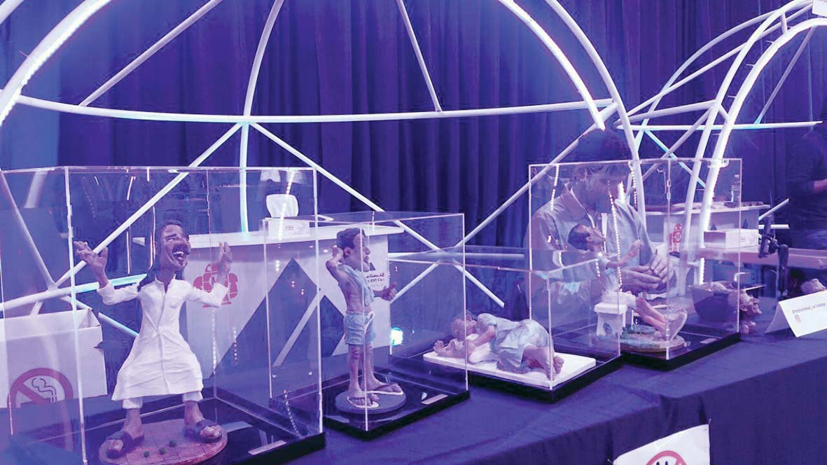 من منحوتات القناعي