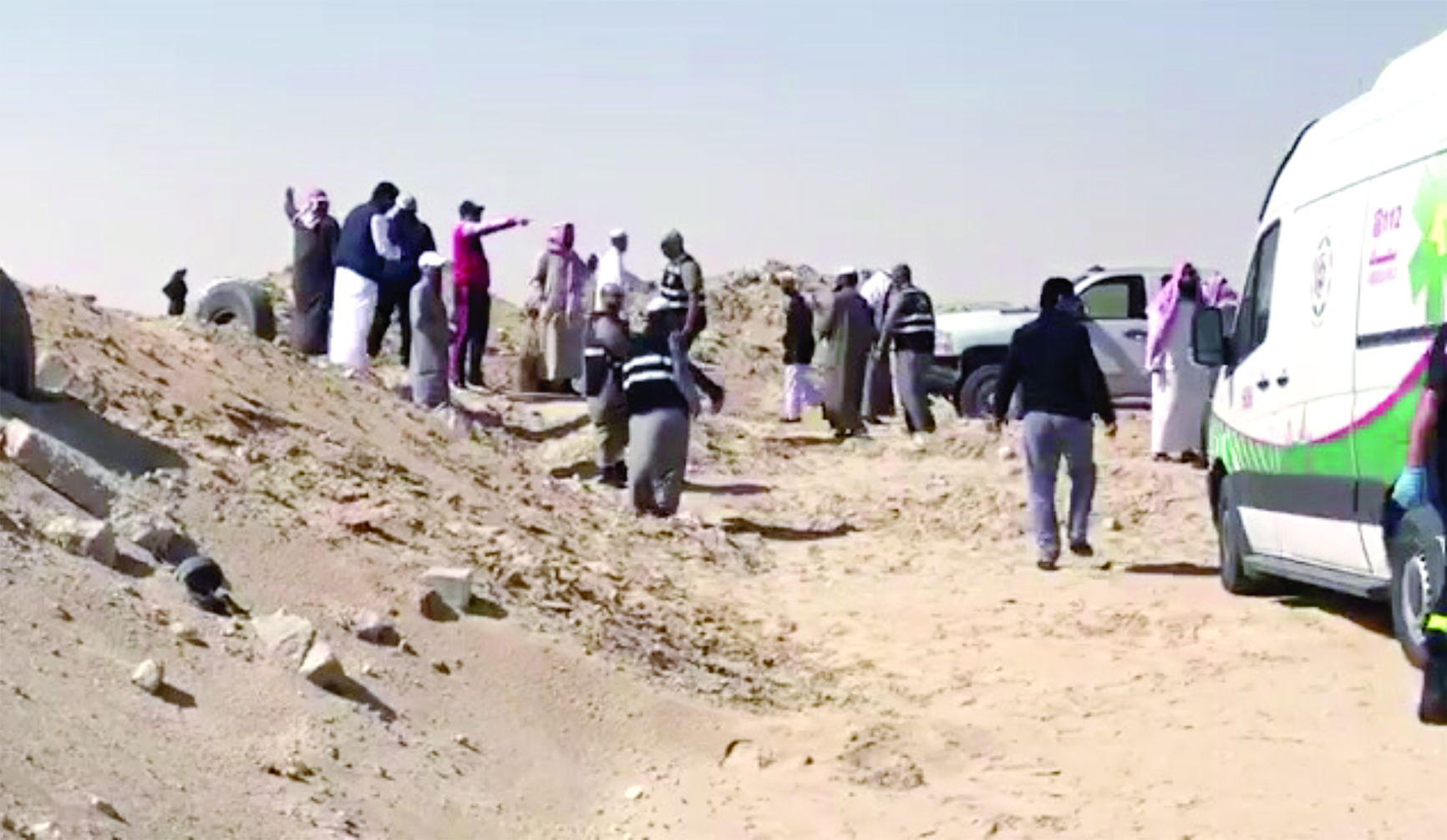 فريق الإنقاذ التطوعي أثناء عمليات البحث