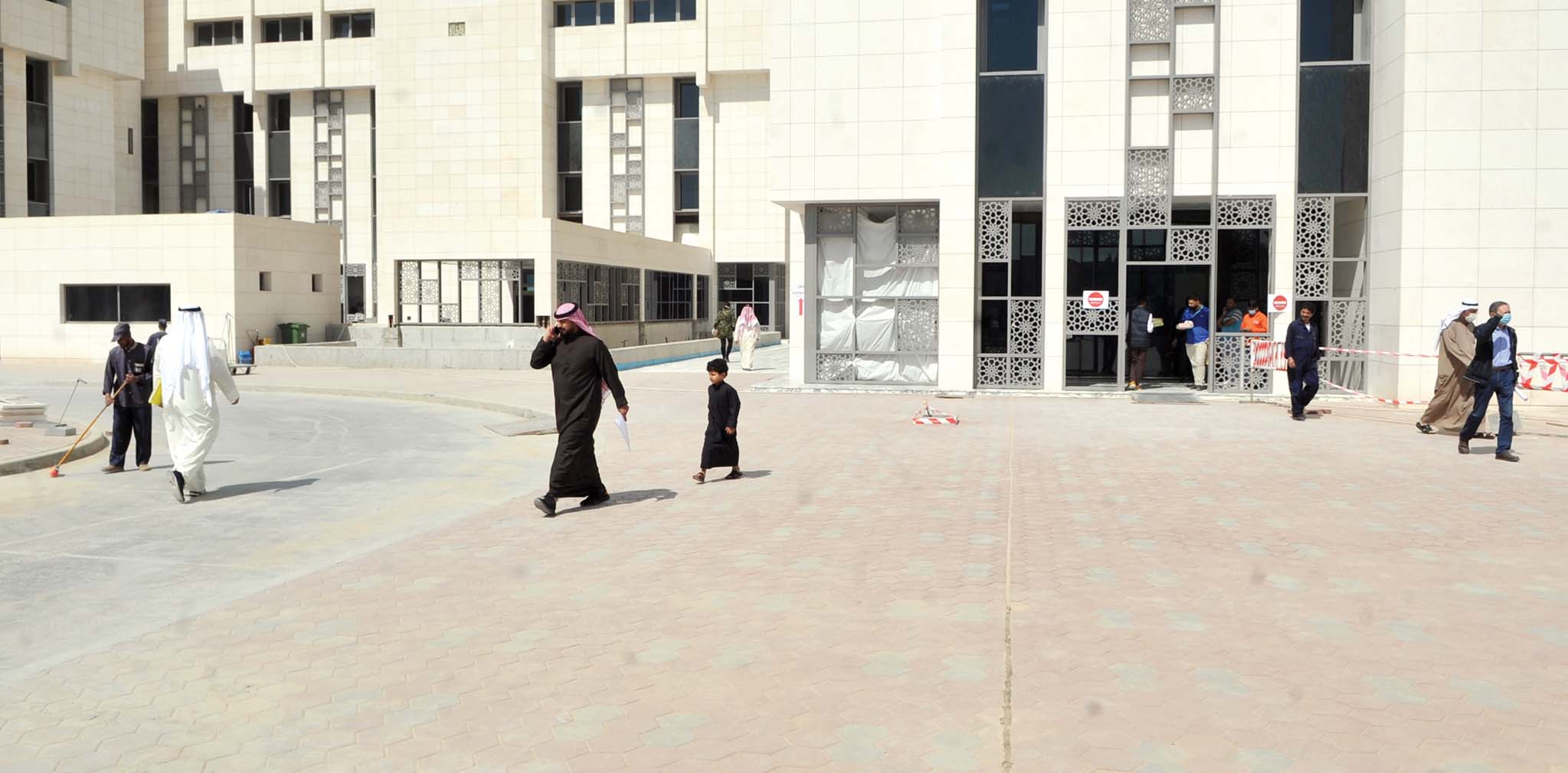 الوضع طبيعي في ساحات مجمع الوزارات