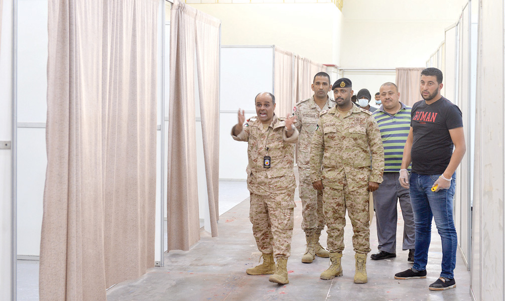 إشراف عسكري على تأثيث المستشفى الميداني