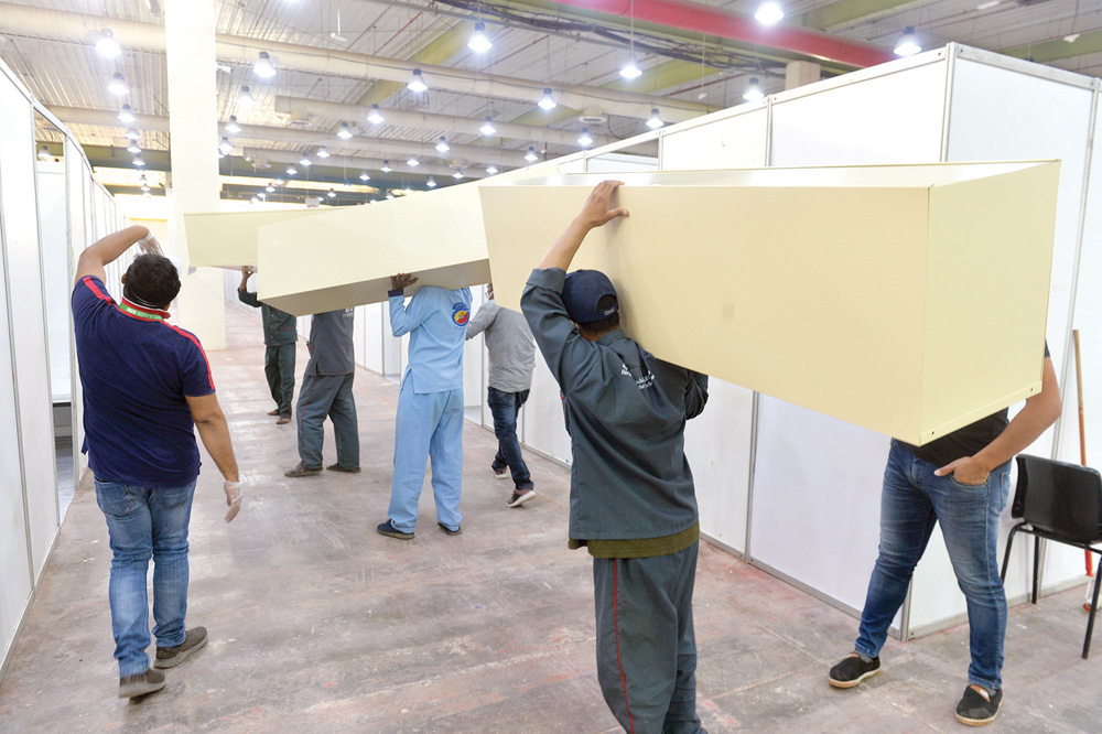 تجهيز المستشفى الميداني بمستلزماته