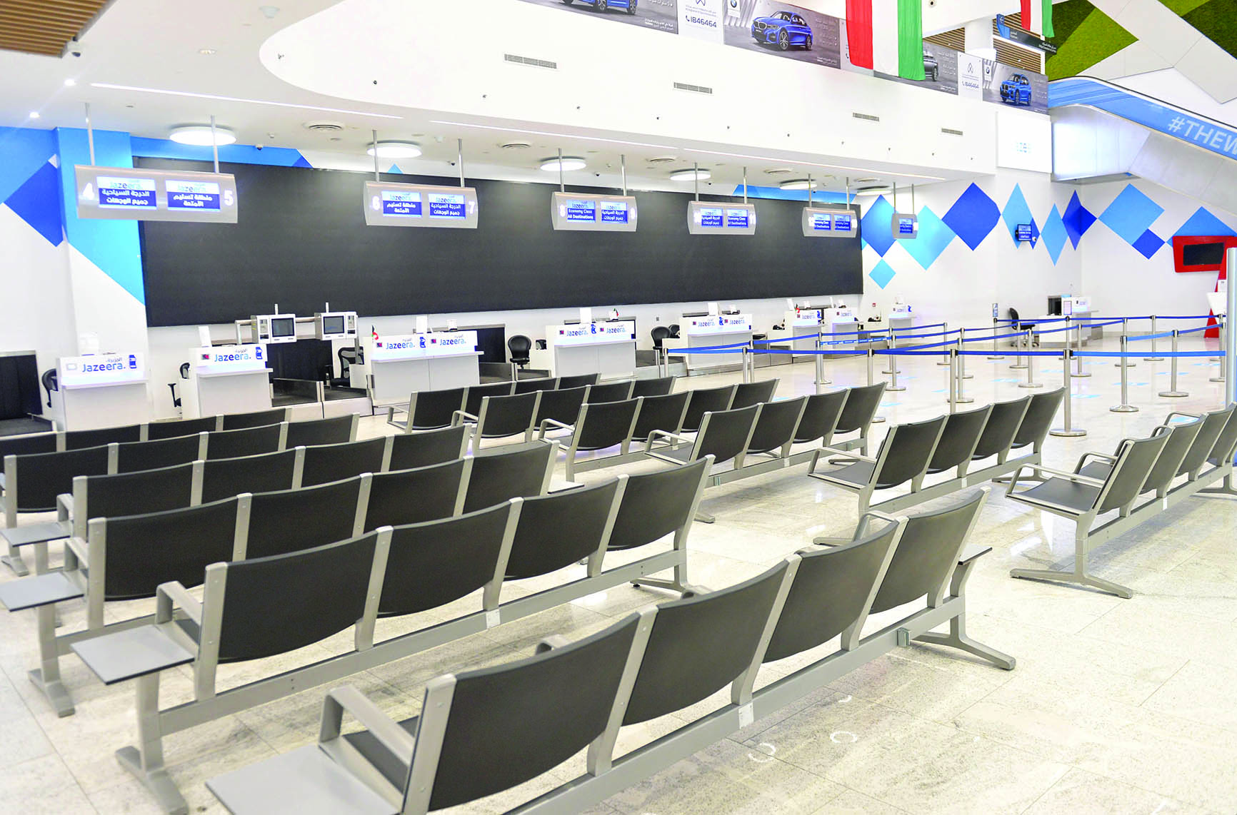 اتخاذ كامل الإجراءات الاحترازية في صالة الانتظار