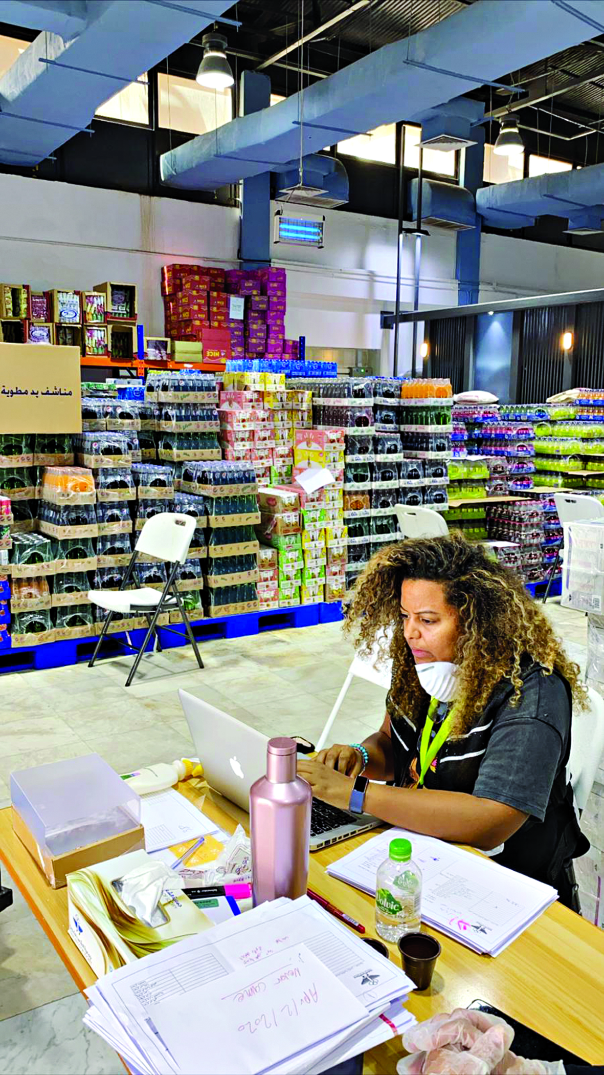 متطوعة في جمعية الشعب