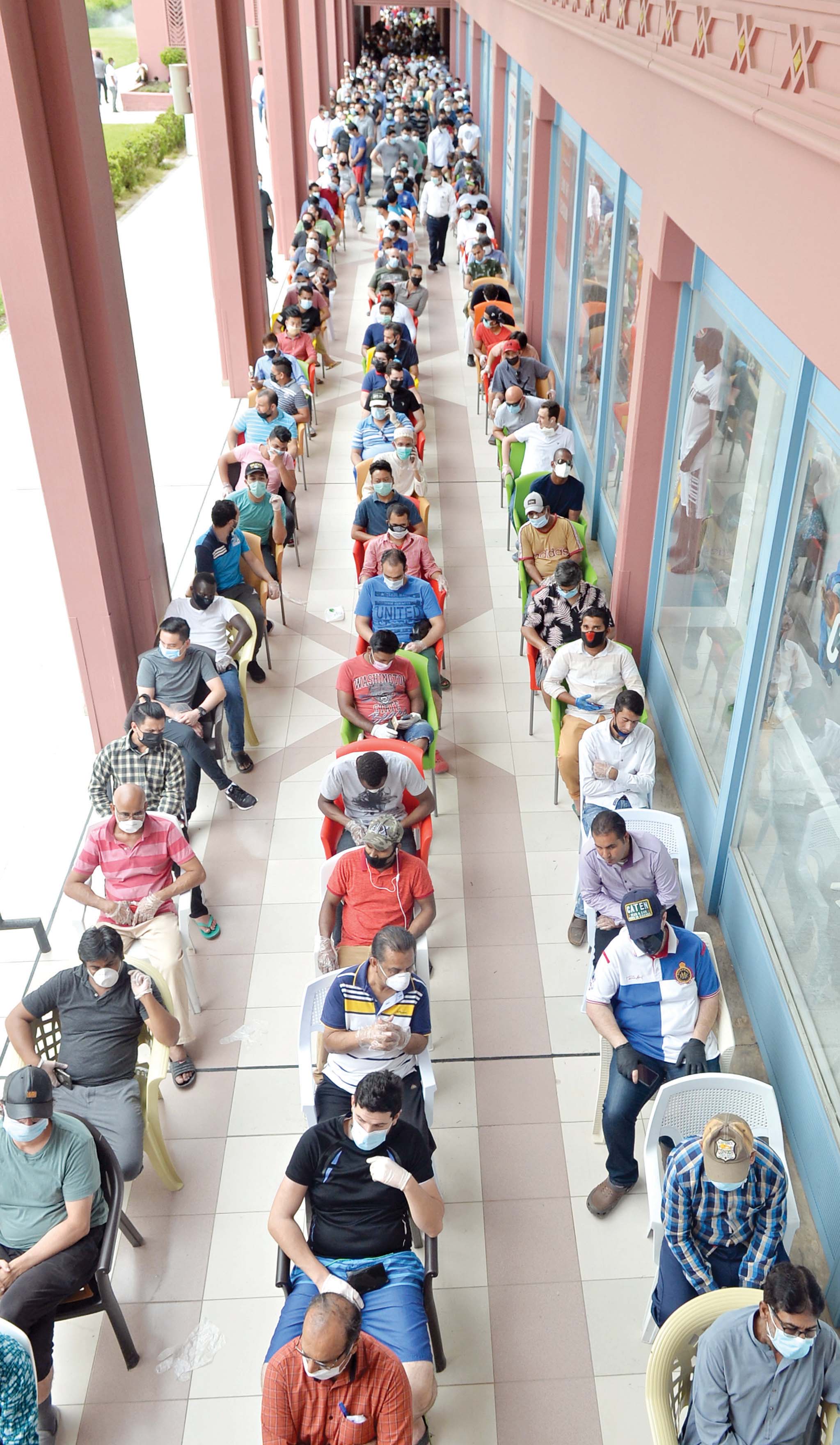 طابور ثلاثي في السالمية