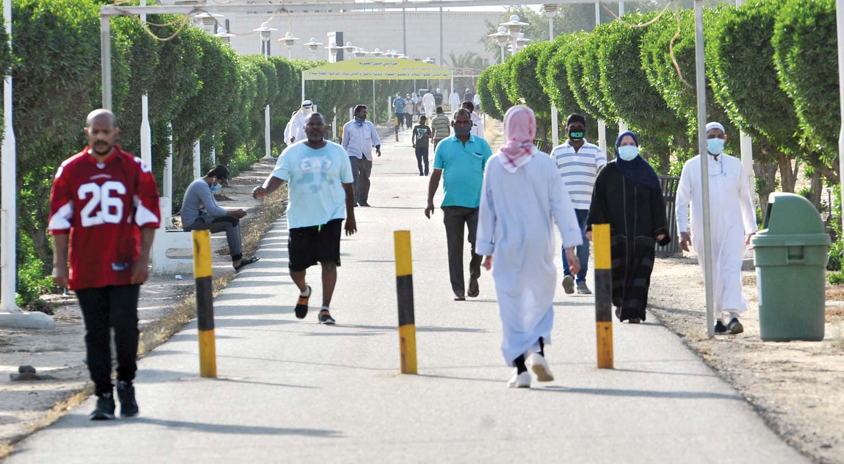 لا مسافات أمان بين المتريضين