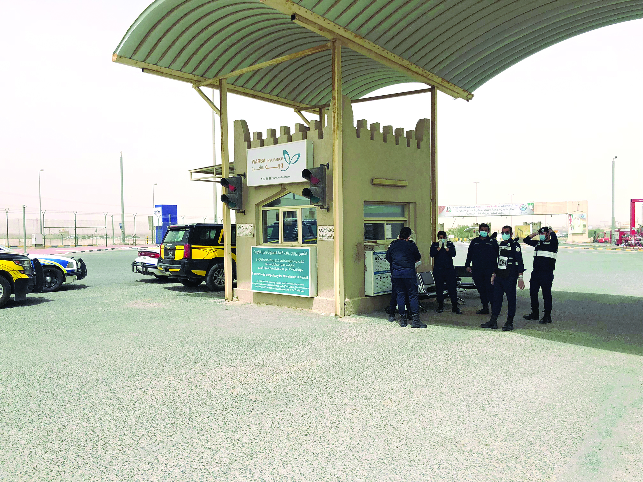 رجال الداخلية وسط الأجواء القاسية 