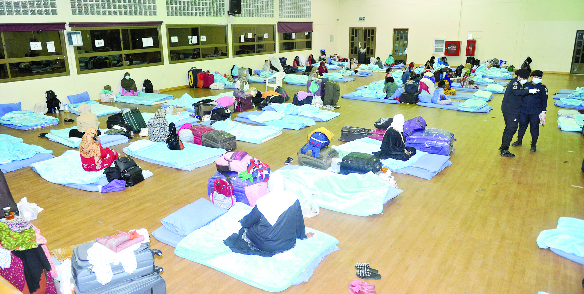 مخالفات في إحدى الصالات المخصصة لهن