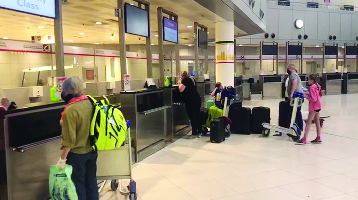 مسافرون على كونترات الوزن