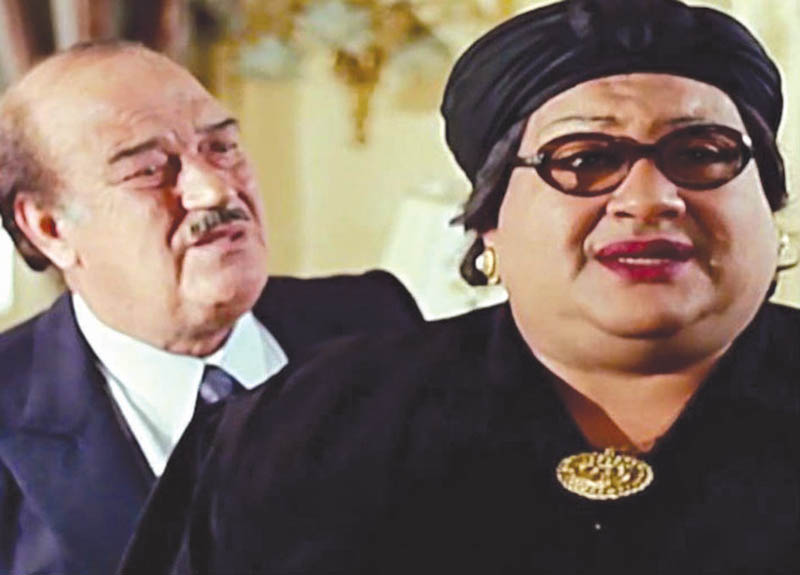 مع الراحل علاء ولي الدين في فيلم «الناظر»