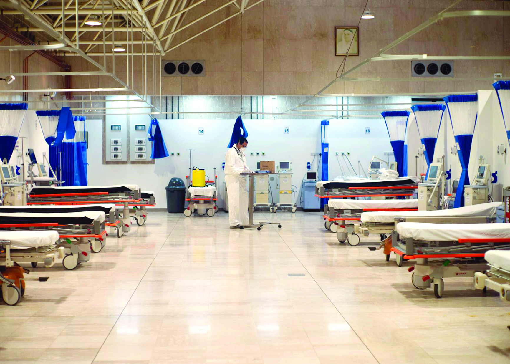 جانب من أجنحة المستشفى 