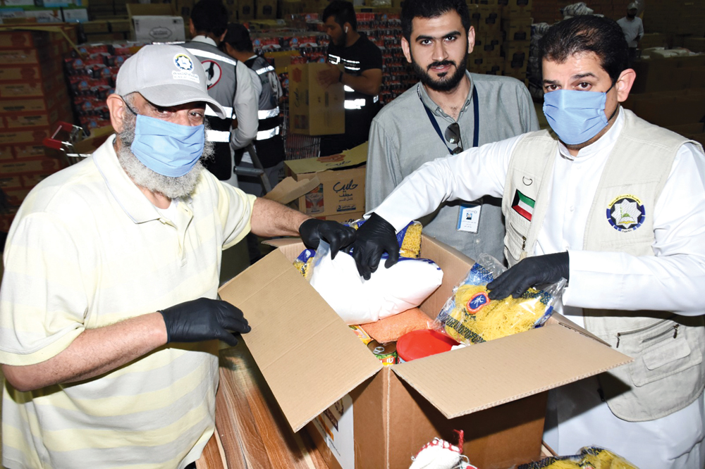 تجهيز السلال الغذائية 