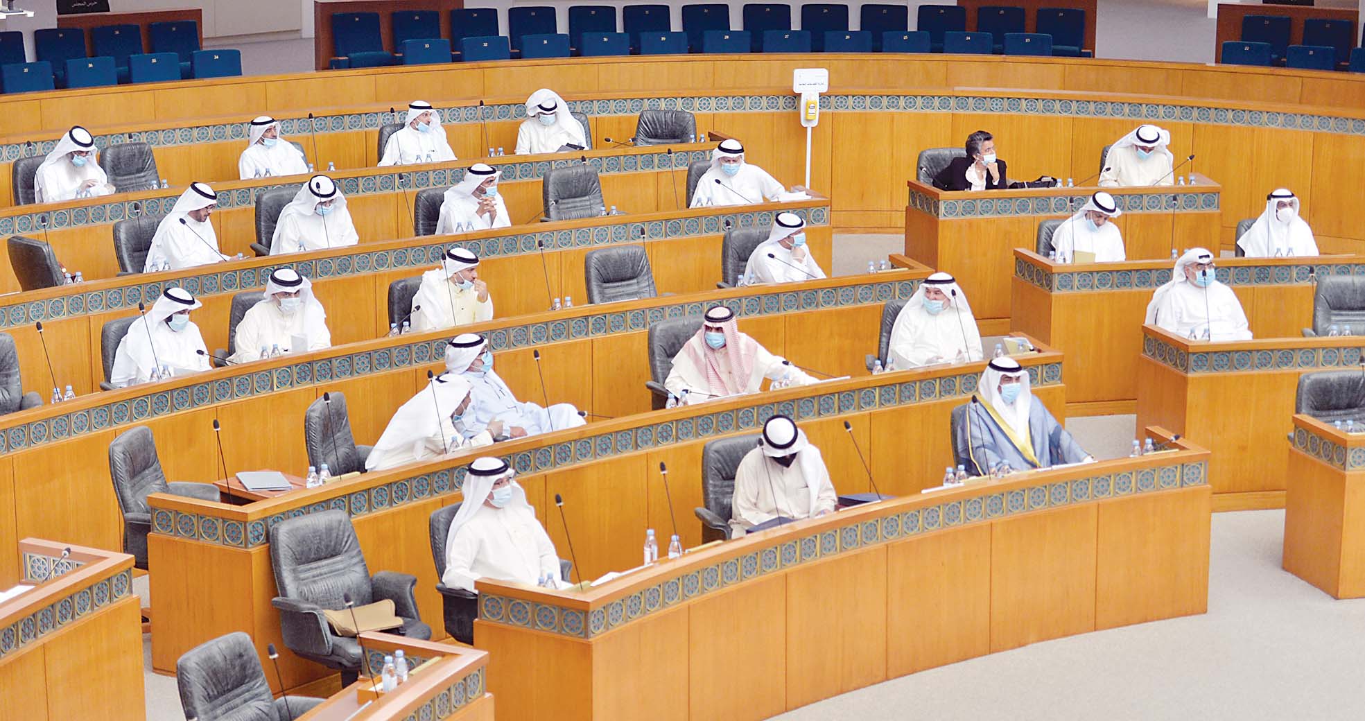 مراعاة التباعد الاجتماعي خلال الجلسة