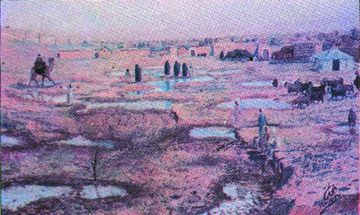 خباري حولي بريشة الفنان الراحل أيوب حسين الأيوب