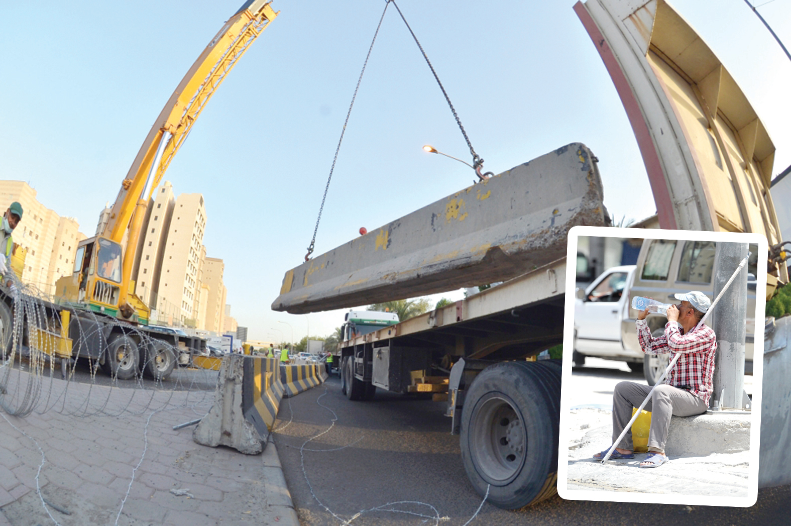 u0631u0641u0639 u0627u0644u062du0648u0627u062cu0632 u0627u0644u062eu0631u0633u0627u0646u064au0629 u0641u064a u0645u062du064au0637 u062eu064au0637u0627u0646... u0648u0641u064a u0627u0644u0625u0637u0627u0631 u0639u0627u0645u0644 u064au0631u0648u064a u0638u0645u0623u0647t(u062au0635u0648u064au0631 u0646u0627u064au0641 u0627u0644u0639u0642u0644u0629)