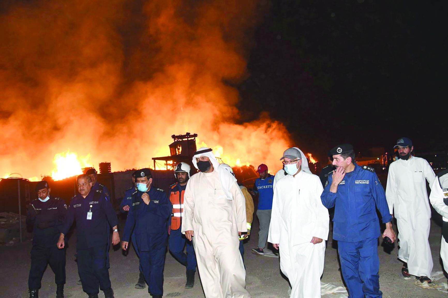 الصالح والحريص وقيادات عسكرية 